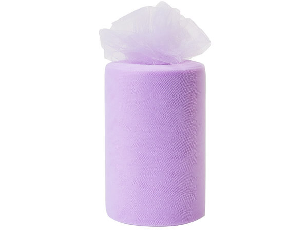 Wisteria Purple Value Tulle Ribbon, 6"x100 yards