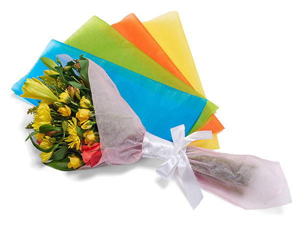 Floralcraft Lime Green Shredded Tissue Paper 1000g 1kg Gift Hamper Filling Packaging