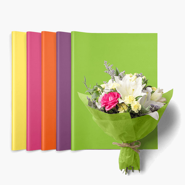 Sunset Skies Waxed Floral Tissue Assortment, 18x24", 400 Sheet Pack