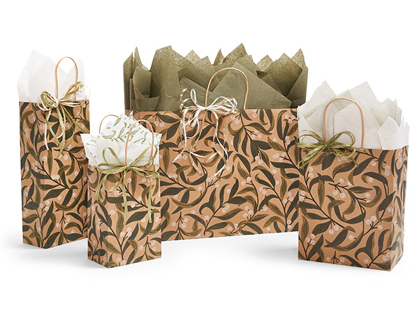 White Berries Paper Gift Bags