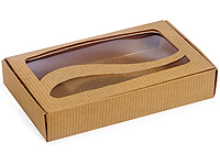 Browwn Lolly Packaging Box With Window