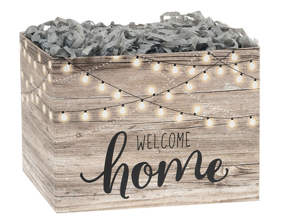 Welcome Home Lights Basket Boxes, Large, 10.25x6x7.5", 6 Pack
