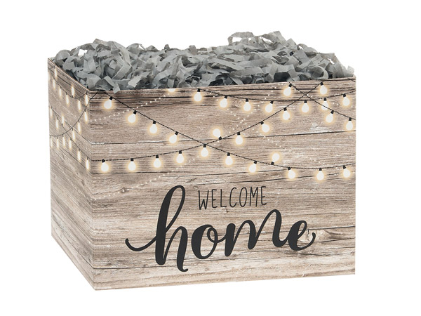 Welcome Home Lights Basket Boxes, Small, 6.75x4x5", 6 Pack
