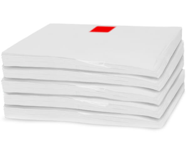 White Recycled Tissue Paper, 18x24" Carton of 5, Bulk 960 Sheet Packs