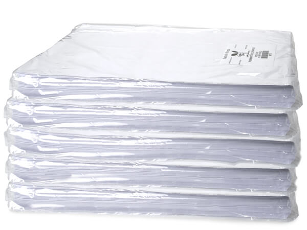 White Premium Tissue Paper, 15x20", Carton of 5, Bulk 960 Sheet Packs