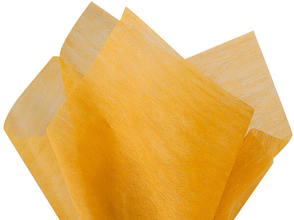 Goldenrod Non-woven Tissue, 20x26", Bulk 100 Sheet Pack