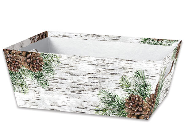 Birch and Pine, X-Large Wide Base Market Tray, 3 Pack
