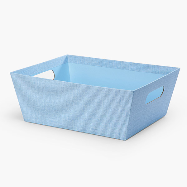Denim Linen, X- Large Wide Base Market Tray, 6 Pack