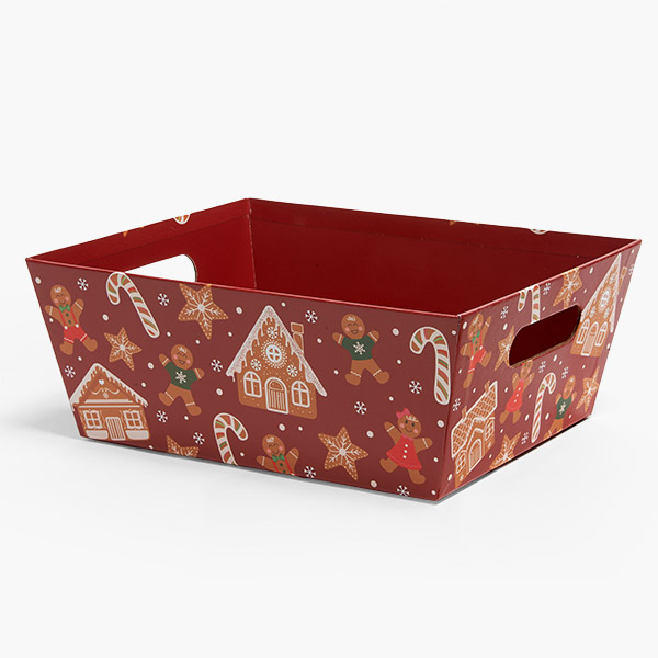 Gingerbread Lane X-Large Market Tray, 3 pack