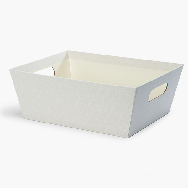Taupe Linen, X- Large Wide Base Market Tray, 6 Pack