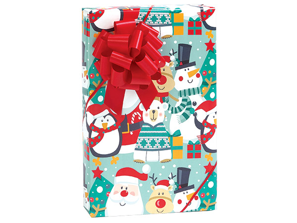 Happy Holiday Fun Gift Wrap, 24"x417' Counter Roll