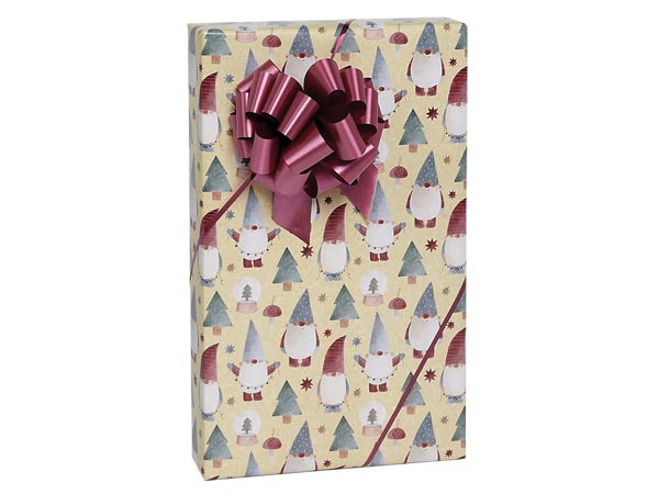 Gnome Sweet Gnome Kraft Gift Wrap, 24"x417' Counter Roll