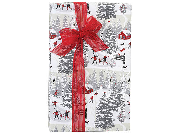Winter Snowday Wrapping Paper, 24"x85' Roll