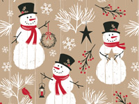 Nashville Wraps Snowy Pines Reversible Gift Wrap, 24x85' Roll