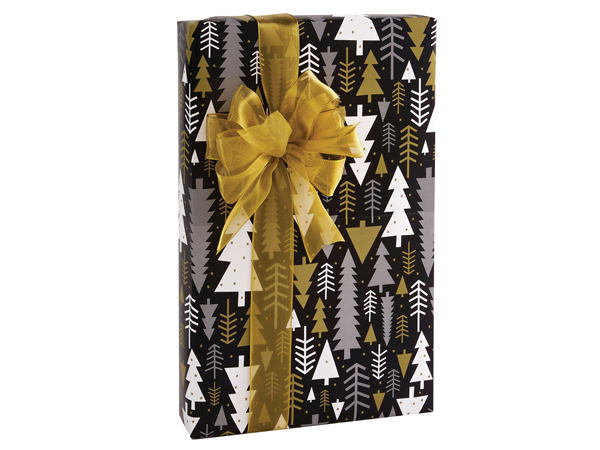 Midnight Forest Gift Wrap, 24"x85' Roll