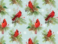 Red Cardinal Wrapping Paper Winter Cardinal Personalized Wrapping Paper  Christmas Christmas Gift Wrap Xmas Personalized Gifts 