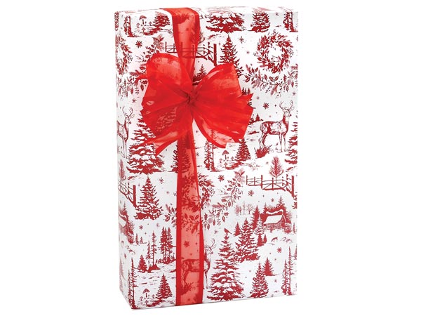 Woodland Toile Gift Wrap, 24"x85' Roll