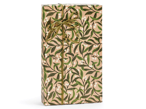 White Berries Kraft Gift Wrap, 24"x85' Roll