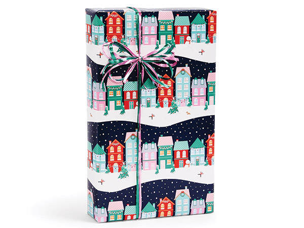 Christmas Village Gift Wrap, 24"x85' Roll