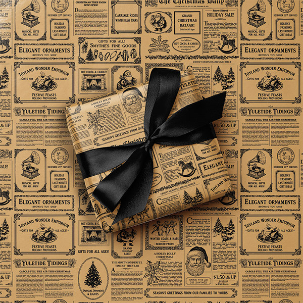 Christmas Times Gift Wrap, 24"x85' Roll