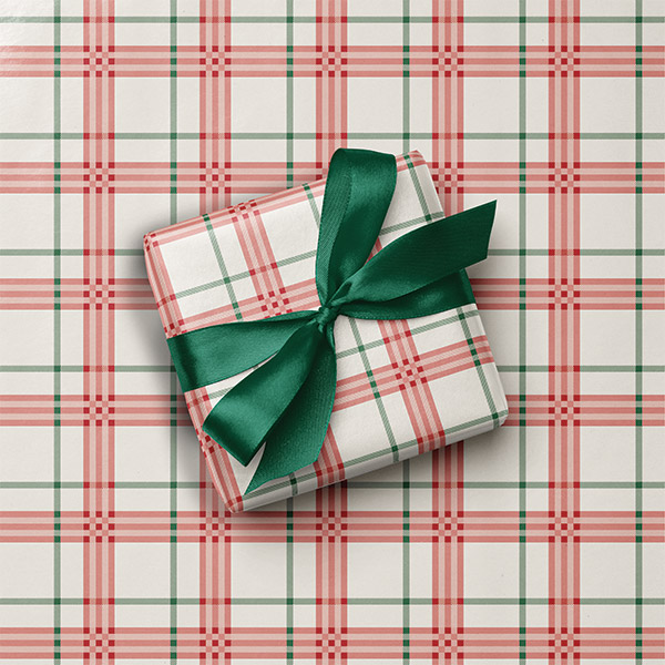 Cozy Cabin Plaid Gift Wrap, 24"x417' Counter Roll