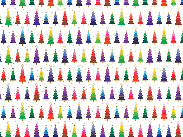 Rainbow Trees Tissue Paper, 20x30", Bulk 240 Sheet Pack