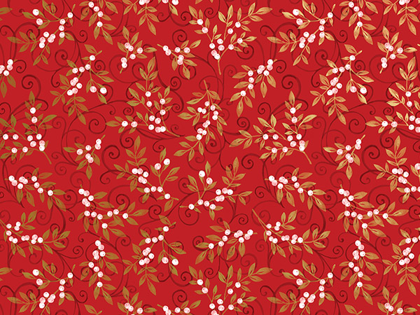 Holiday Floral Tissue Paper, 20x30", Bulk 240 Sheet Pack