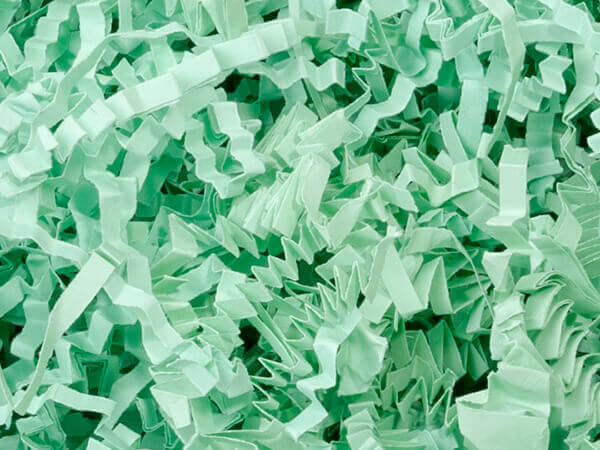 Mint Green Crinkle Cut Paper Shred 8 oz Bag
