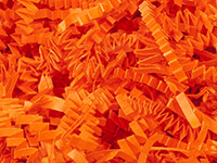 Neon Orange Packaging Shred Orange Shred Crinkle Cut Paper