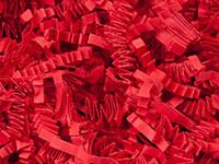 Spring-Fill Silver and Red Metallic Blend Crinkle Cut™ Paper Shred - 10 lb.