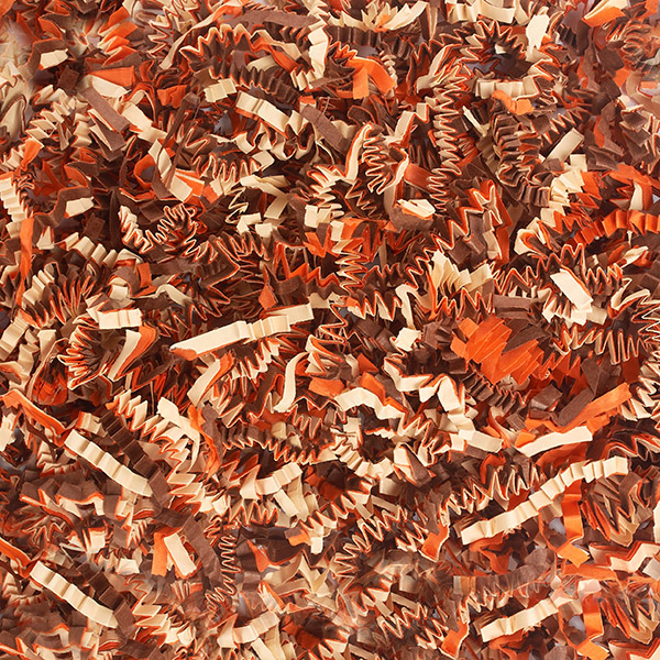 Scented Pumpkin Spice Crinkle Cut Shredded Paper, 10 lb Box