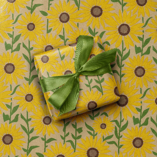 Summer Sunflower Gift Wrap