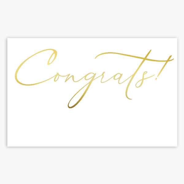 Congrats Gloss Enclosure Card