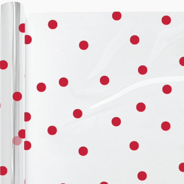 Large Red Dots Cello Roll