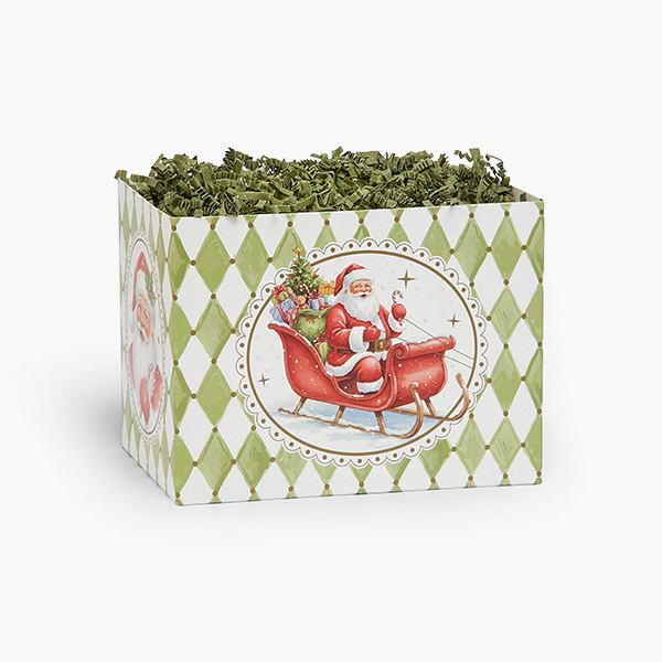 Jolly Santa Small Basket Box