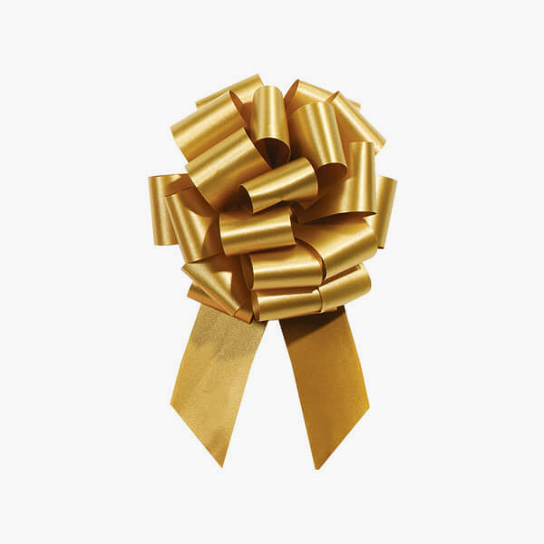 Gold Satin Pull Bow