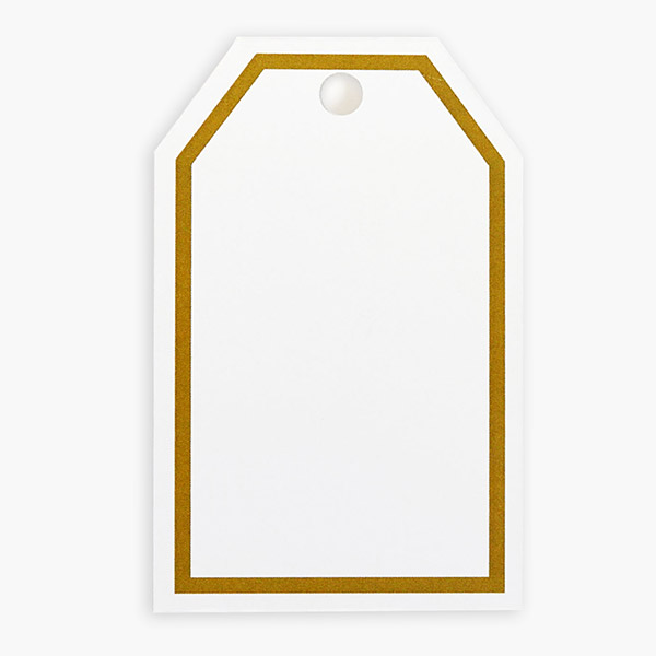 Gold Luxe Metallic Gloss Gift Tag