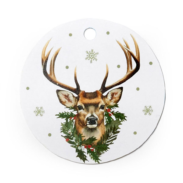 Evergreen Deer Round