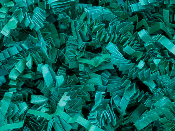 Teal Crinkle Cut