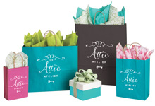 Hot Stamp Your Kraft Color Shopping Bags