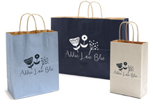 Hot Stamp Your Shadow Stripe Kraft Color Bags