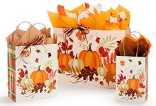Pumpkin Plaid Gift Bags