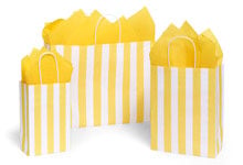 Nashville Wraps Yellow Cabana Stripe Gift Bags