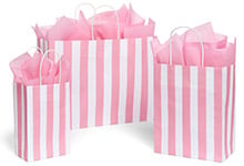 Nashville Wraps Pink Cabana Stripe Gift Bags