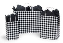 Black Gingham Bags