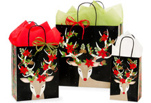 Nashville Wraps Recycled Christmas Reindeer Bags