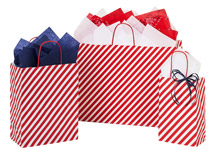 Nashville Wraps Red Stripe Christmas Bags