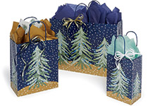 Midnight Flurry Paper Gift Bags
