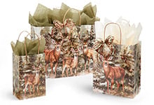 Nashville Wraps Evergreen Deer Gift Bags