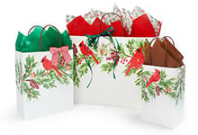 Nashville Wraps Christmas Cardinal Gift Bags